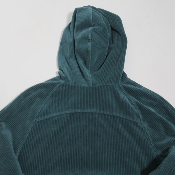 Lululemon Women's Scuba Oversized Hoodie *Velvet Cord Storm Teal Size XS/S - Picture 9 of 12